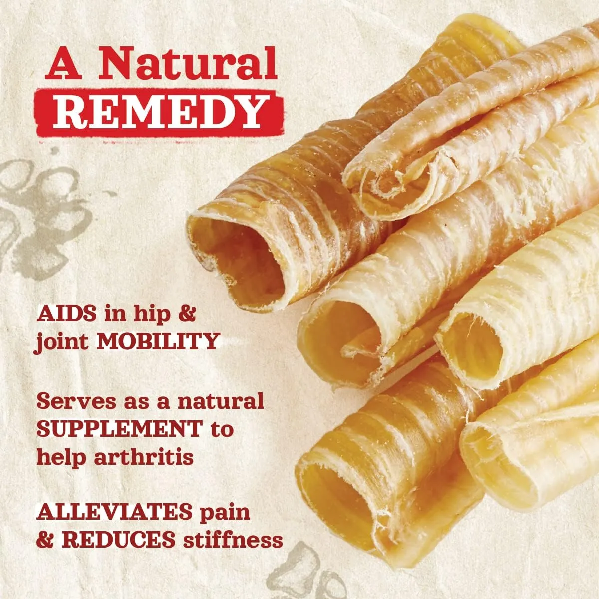 Natural Farm Beef Trachea (12 Inch, 8 Pack), 100% Beef Chews, Natural Glucosamine and Chondroitin for Joint & Hip Mobility, Bone Strength  Low Fat Crunchy & Crispy Treats for All Dogs