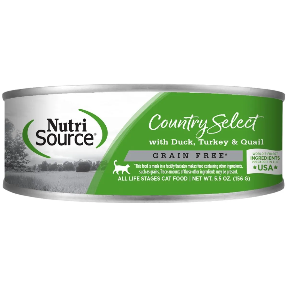 NutriSource Grain Free Country Select Duck Turkey Quail Cat Food 5.5oz