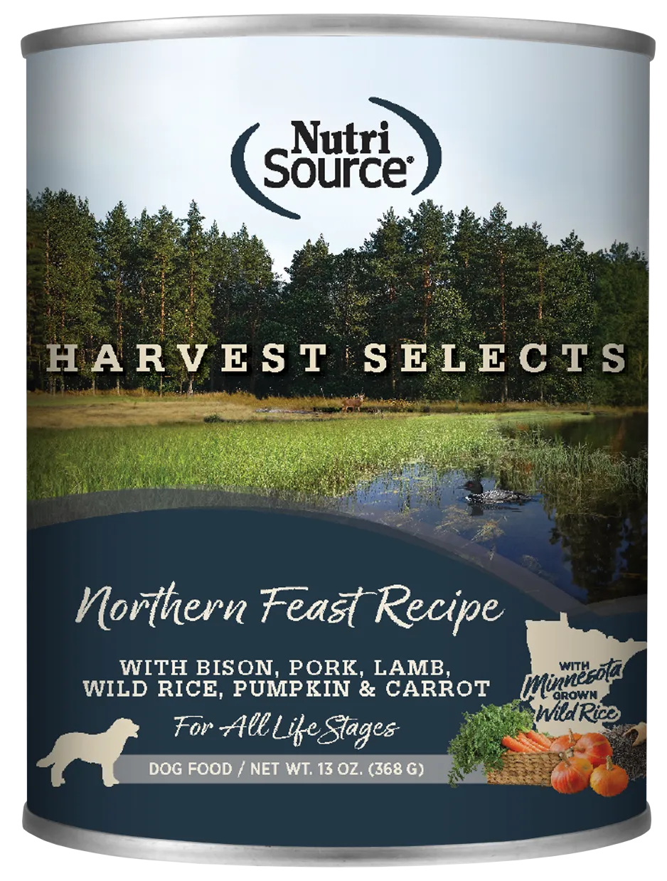 NutriSource® Harvest Selects Northern Feast, Wet Dog Food, 13-oz Case of 12