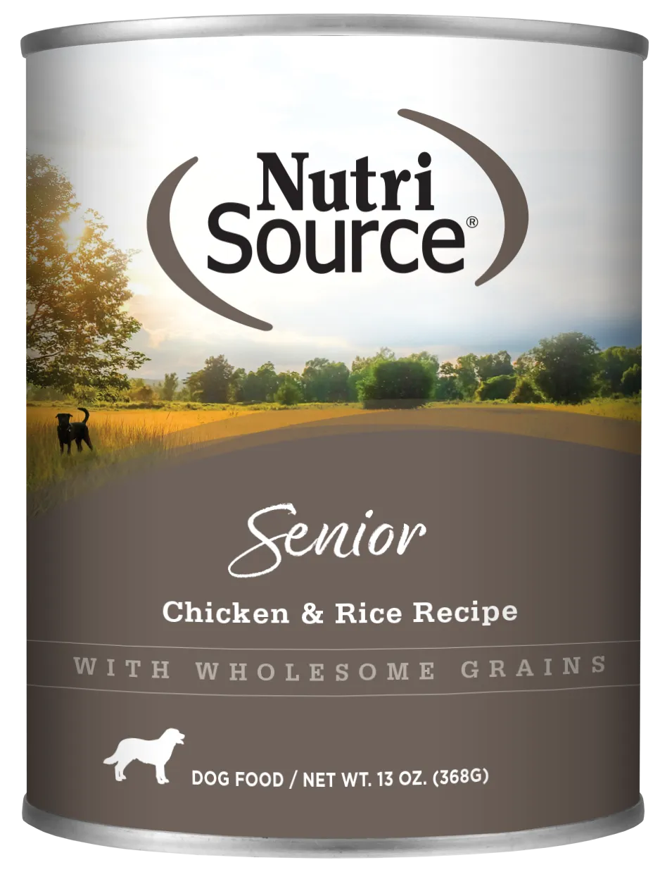 NutriSource Senior Chicken & Rice Wet Dog Food