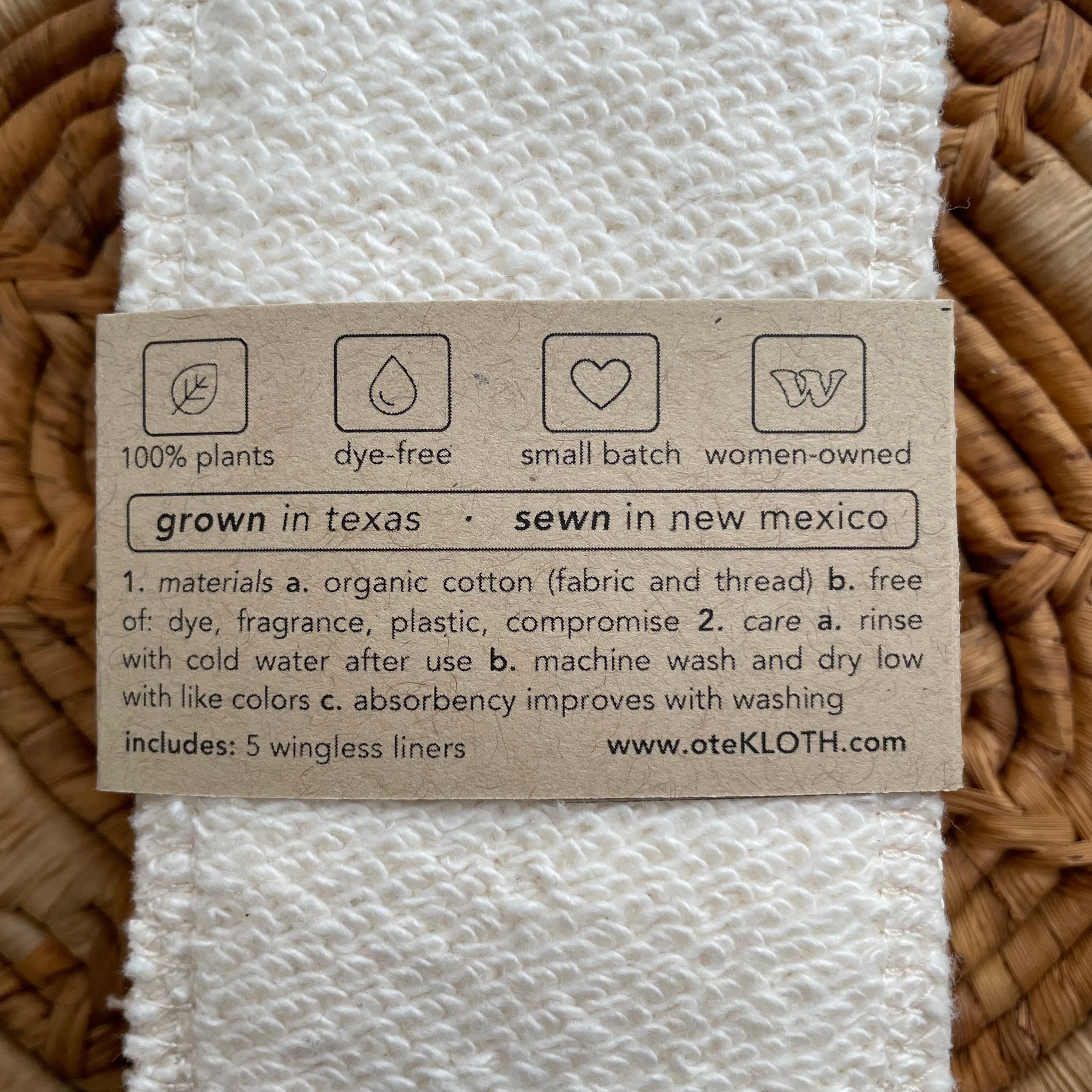 Organic Cotton Pantyliners | Wingless