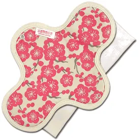 Organic Reusable Cloth Menstrual Pads No-Leak Type Day Size (Plum)