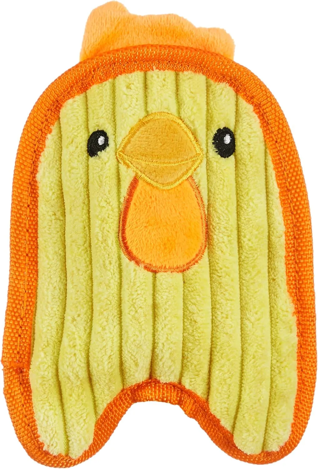 Outward Hound Durablez Minis Stuffing-Free Squeaky Interactive Dog Toy, Tough Plush, Chicken, Yellow, XS