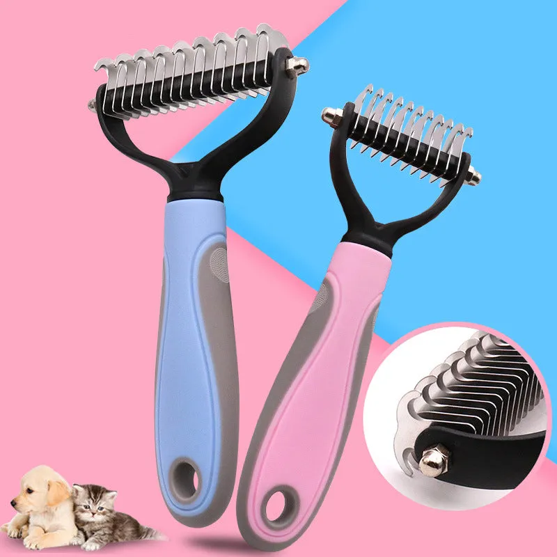 Pet Grooming Brush for Shedding Hair Removal