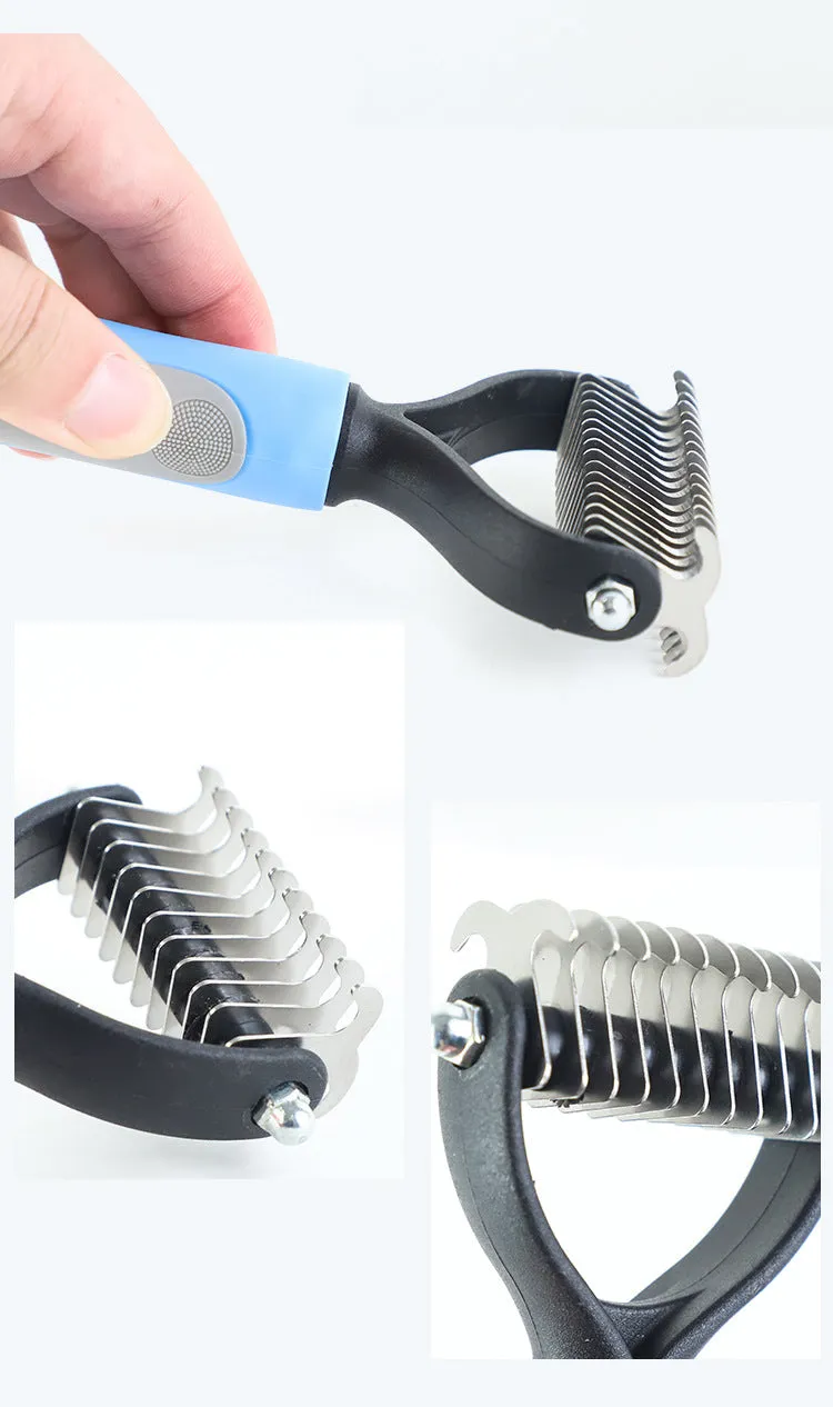 Pet Grooming Brush for Shedding Hair Removal
