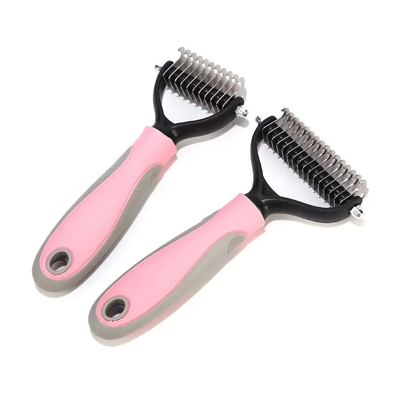 Pet Grooming Brush for Shedding Hair Removal