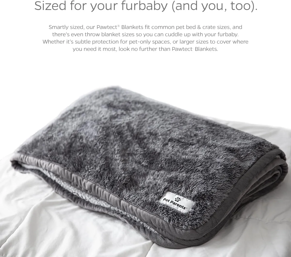 Pet Parents Pawtect Premium Waterproof Cat & Dog Blanket with WickQuick & Sherpup Technology, Puppy & Cat Blanket, Choc 24x32
