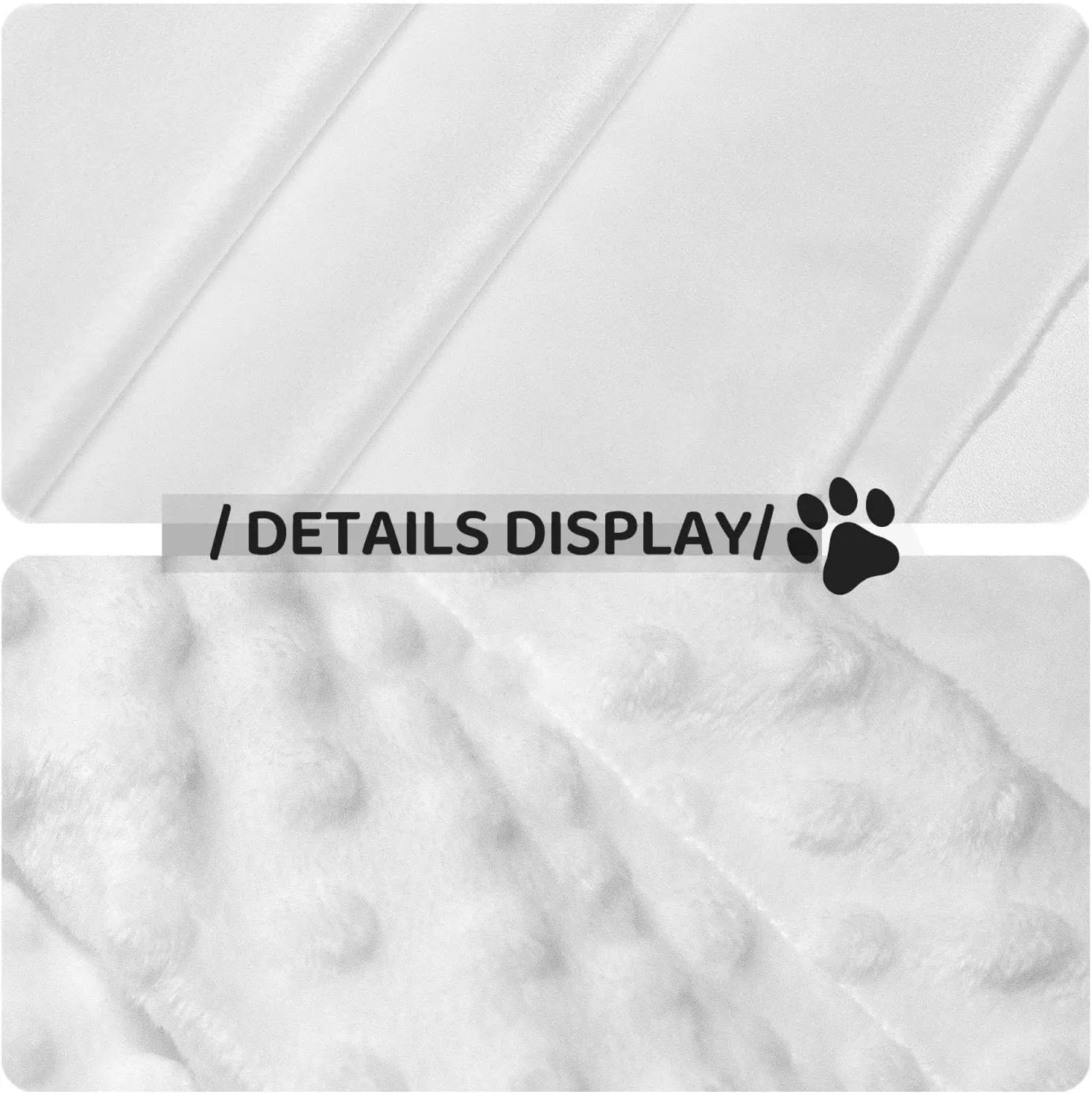 Plush Pet Blanket Christmas Snowflakes Black Red Buffalo Plaid 3D Paw Print Design Soft Fluffy Blankets Throw for Dog Puppy Cat Kitten Pets Gifts Small
