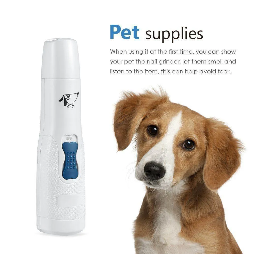 Pro Pet Dog Cat Nail Trimmer Grooming Tool Grinder Electric Clipper Kit
