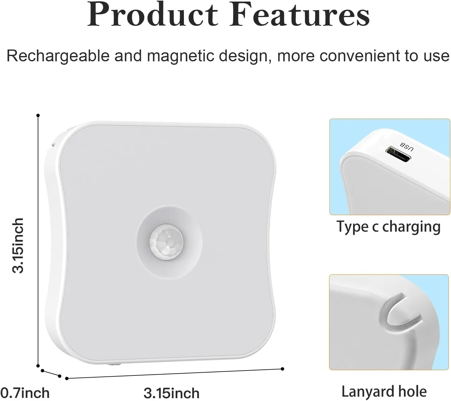 Red Motion Sensor Night Light Rechargeable Battery Operated Lights Magnetic Red Light Night Lights for Sleep Aid, Bathroom, Hallway, Stair, Bedroom, Kids Room, 4 Pack