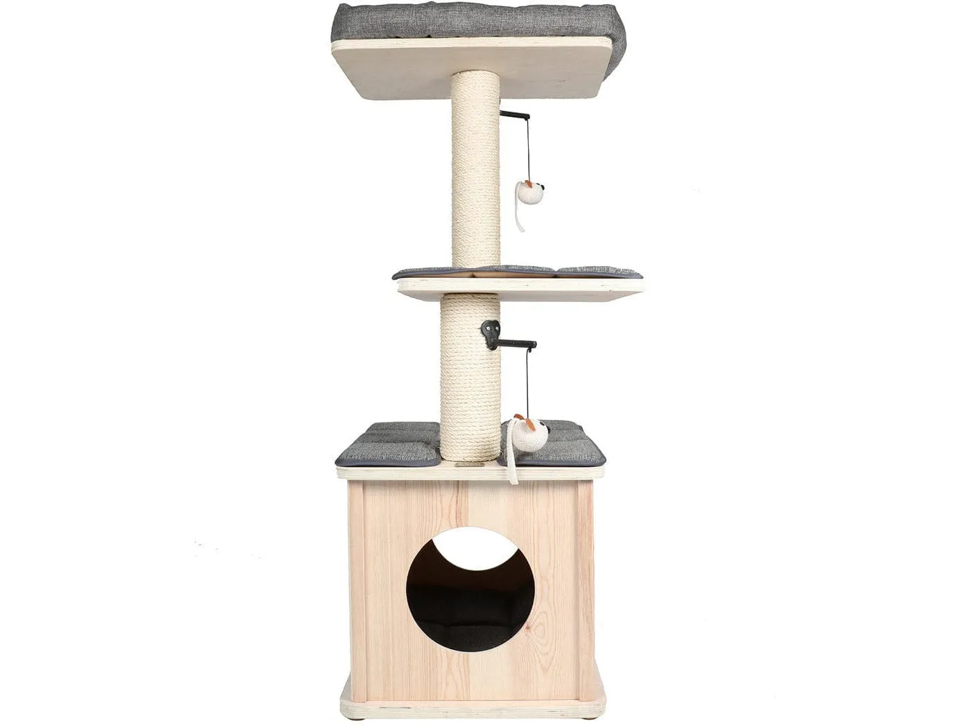 Scratching Tree Comfort Oslo 48X38X109Cm Grey