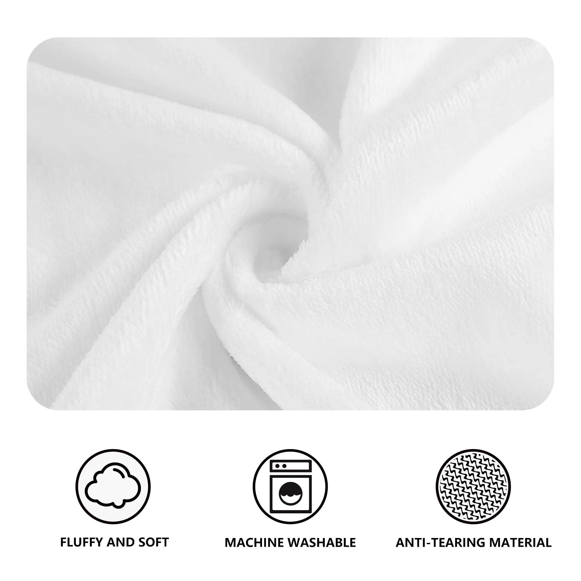 Scribble Clovers Flannel Breathable Blanket 4 Sizes