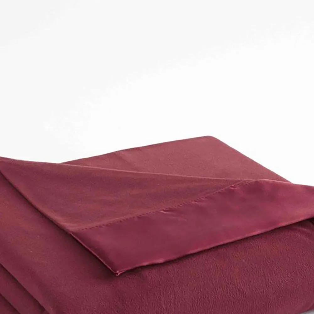 Shavel Micro Flannel High Quality Durable Luxuriously Soft & Warm Satin Hemmed All Seasons Sheet Blanket