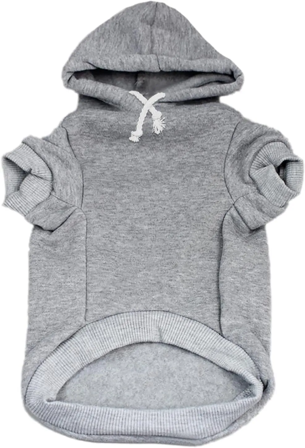 She Said Yes! Wedding Engagement Announcement Dog Hoodie Fleece Lined Pullover Sweatshirt with Leash Hole (Grey, 3X-Large 332)