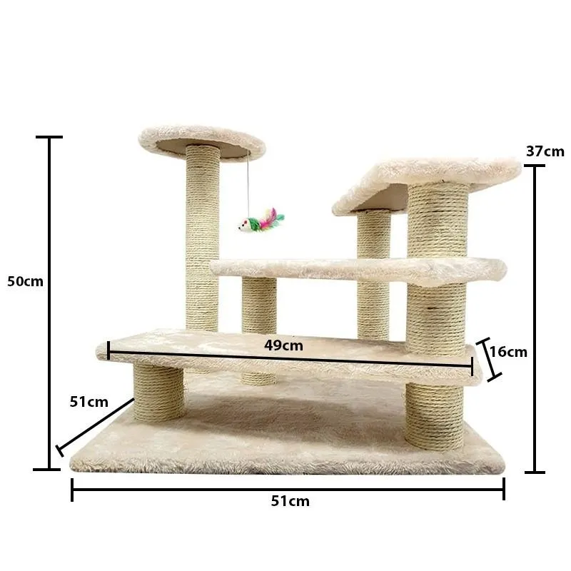 Sin Cheng Stairs Cat Scratching Post (Pink)