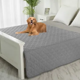 SPXTEX Dog Bed Cover Washable Pee Pads Dog Blankets for Puppy Large Dog Cat,Sofa Reversible Changing Pad Reusable 1 Piece82"x102",Dark Grey Grey