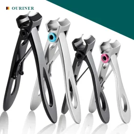 Stainless Steel Nail Clippers - Two Sizes for Manicure and Pedicure