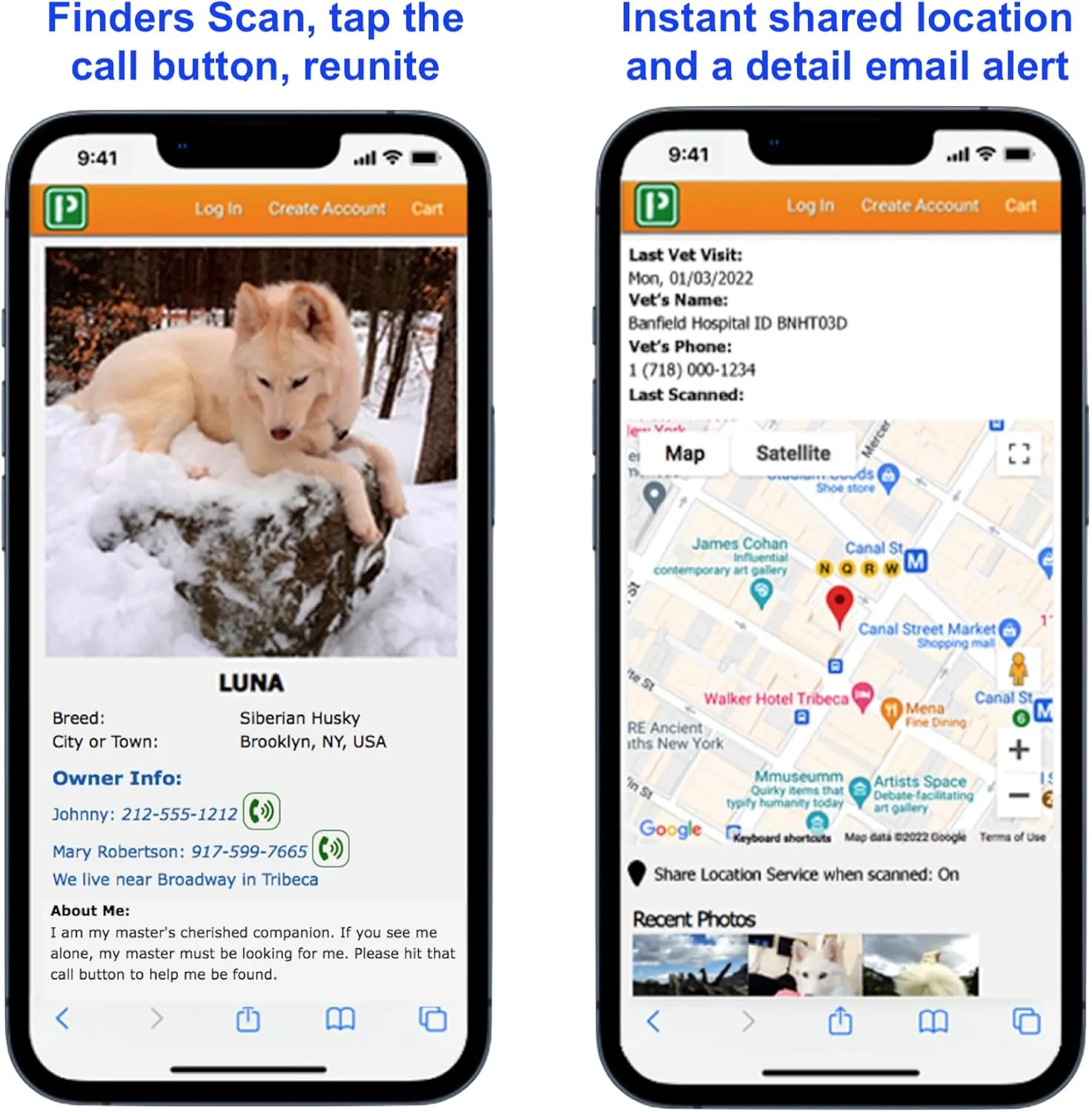 Symbols QR Code Pet ID Tag for Dogs & Cats - Easy Scanning, Instant Online Profile Access, Real-Time Scan Location Alerts(Joy-Peace)