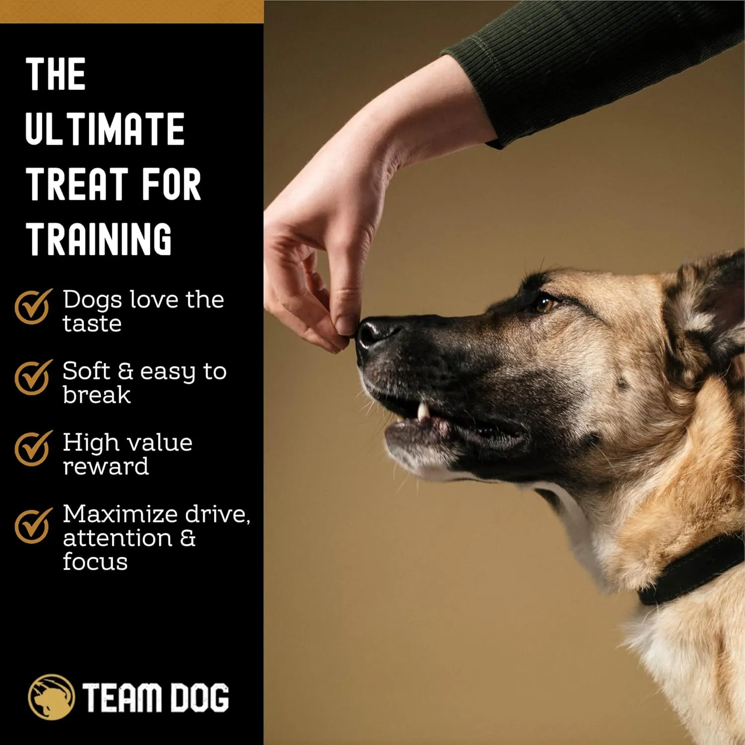 Team Dog Freeze Dried Beef Dog Treats | Dog Training Treats & Food Toppers for Picky Dogs | Made from Gluten Free, Grain Free 100% USA-Sourced Beef Lung, Liver & Heart | 14 oz Bulk Size Pack
