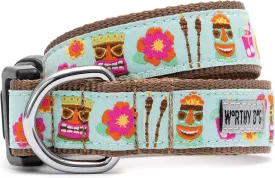 The Worthy Dog's Tiki Time Collar for Puppy Kitten Dog Adjustable Collars Blue X-Small