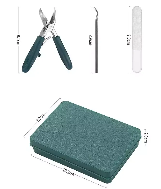 Three Sets of Eagle Beak Multifunctional Large Opening Anti-splash Nail Clippers Set
