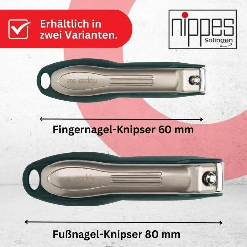 Toenail Stainless Steel Clippers 562 with Clipping Catcher by Nippes, Germany
