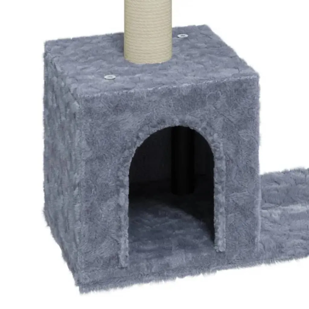 vidaXL Cat Tree with Sisal Scratching Posts Light Grey 60 cm