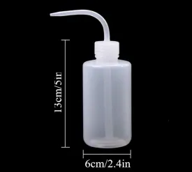 Wash Bottle 2pcs 250ml/8oz Safety Bottles Watering Tools, Economy Plastic Squeeze with Narrow Mouth Scale Labels for Medical Succulent Cleaning Washing