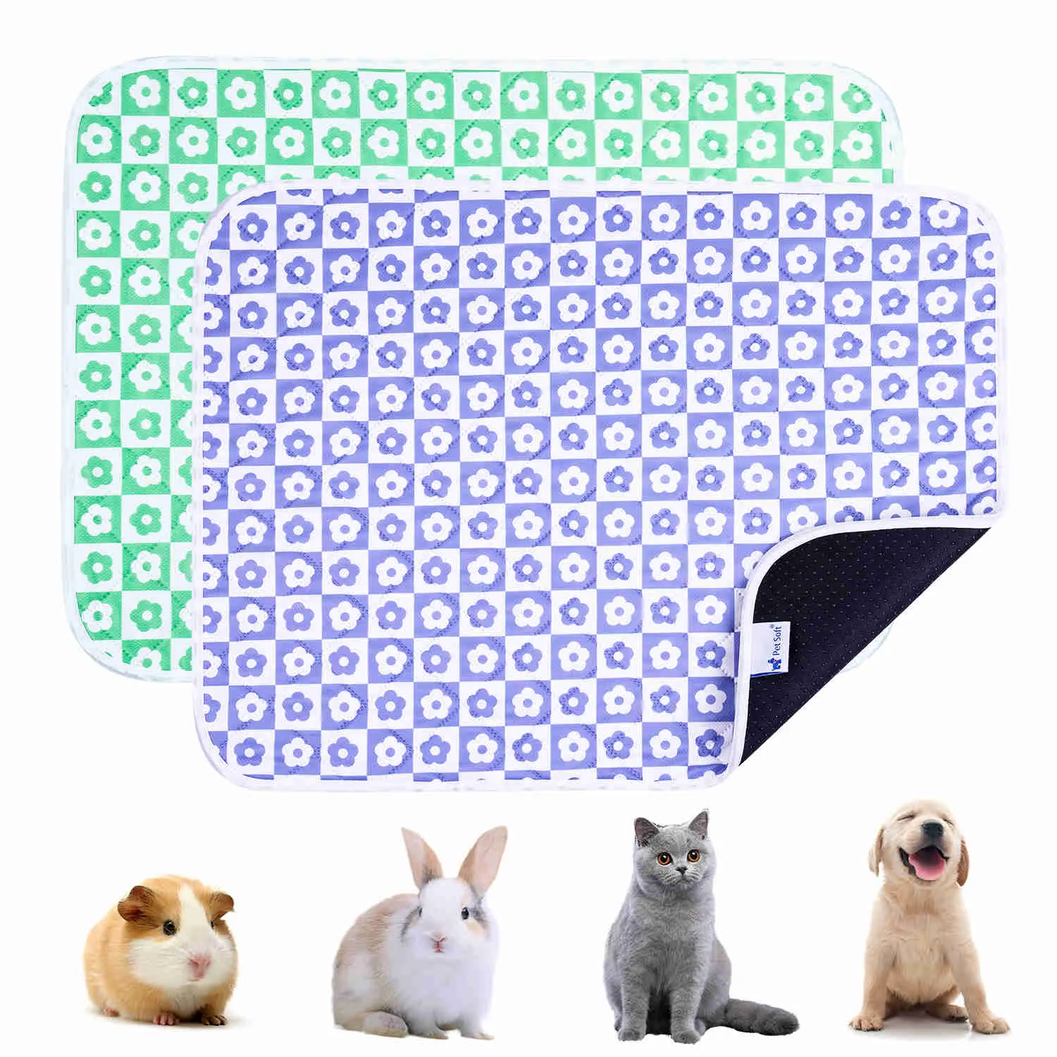 Washable Small Pet Pads, like guinea pigs(Flower)