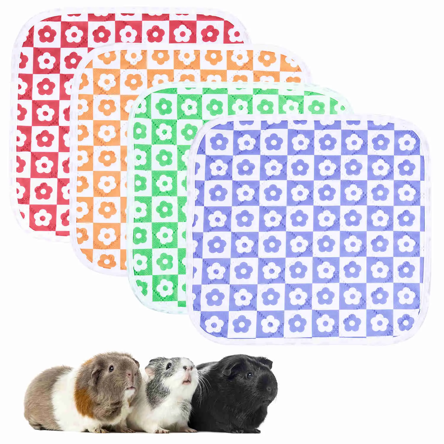 Washable Small Pet Pads, like guinea pigs(Flower)
