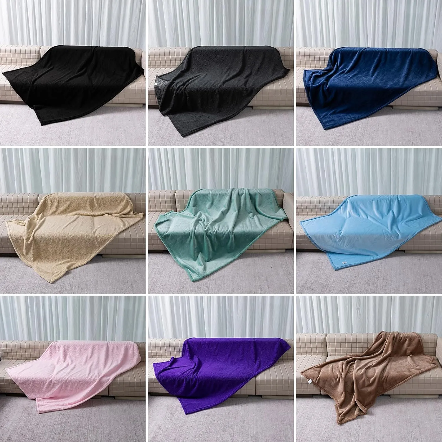 Waterproof Dog Blanket Reversible Pet Bed Cover Puppy Fluffy Cream Blankets Leakproof Sofa Couch Cover Cat Pet Blanket for Warm Washable-L