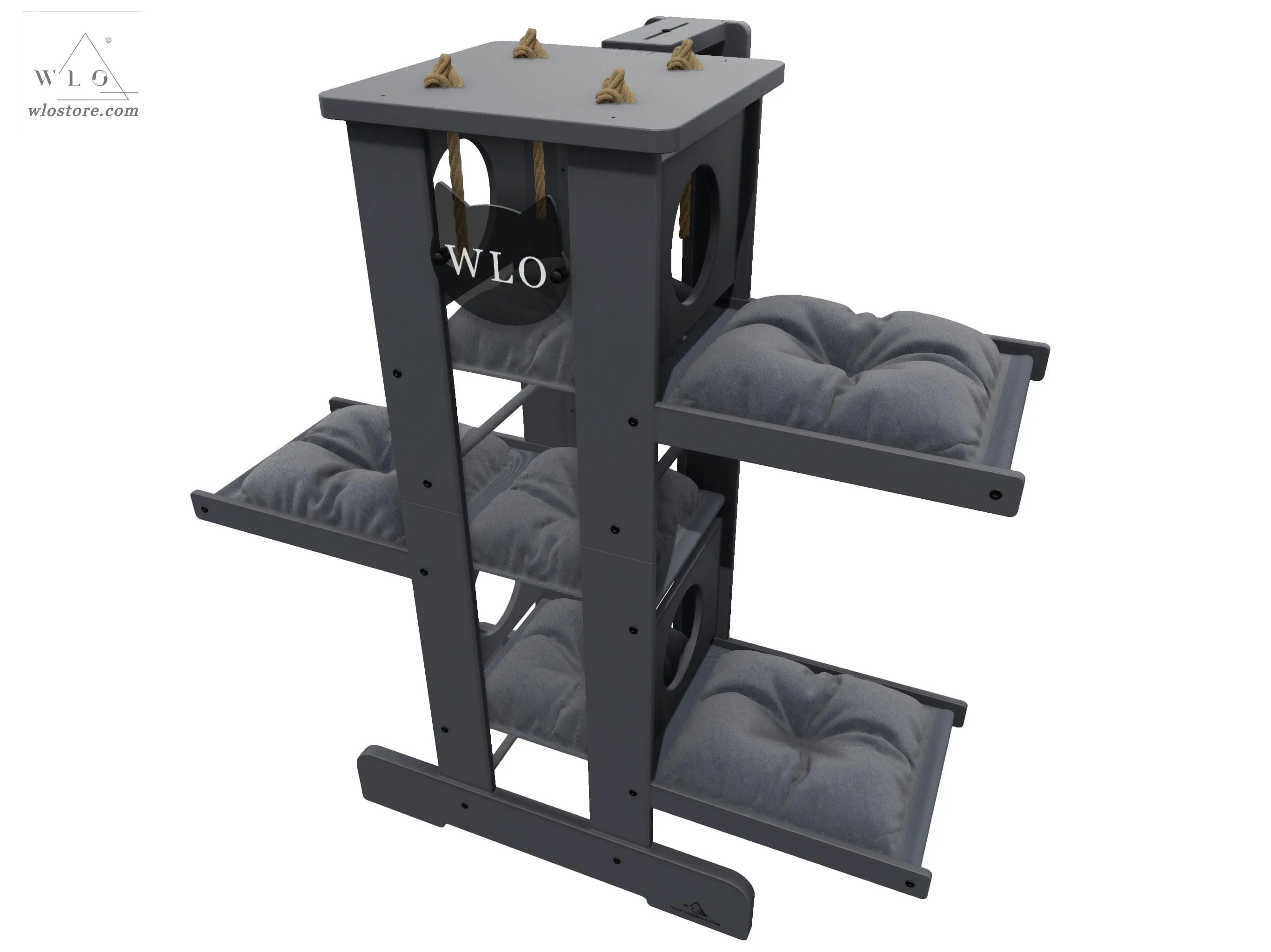 WLO® Gray Empire Modern Cat Tree