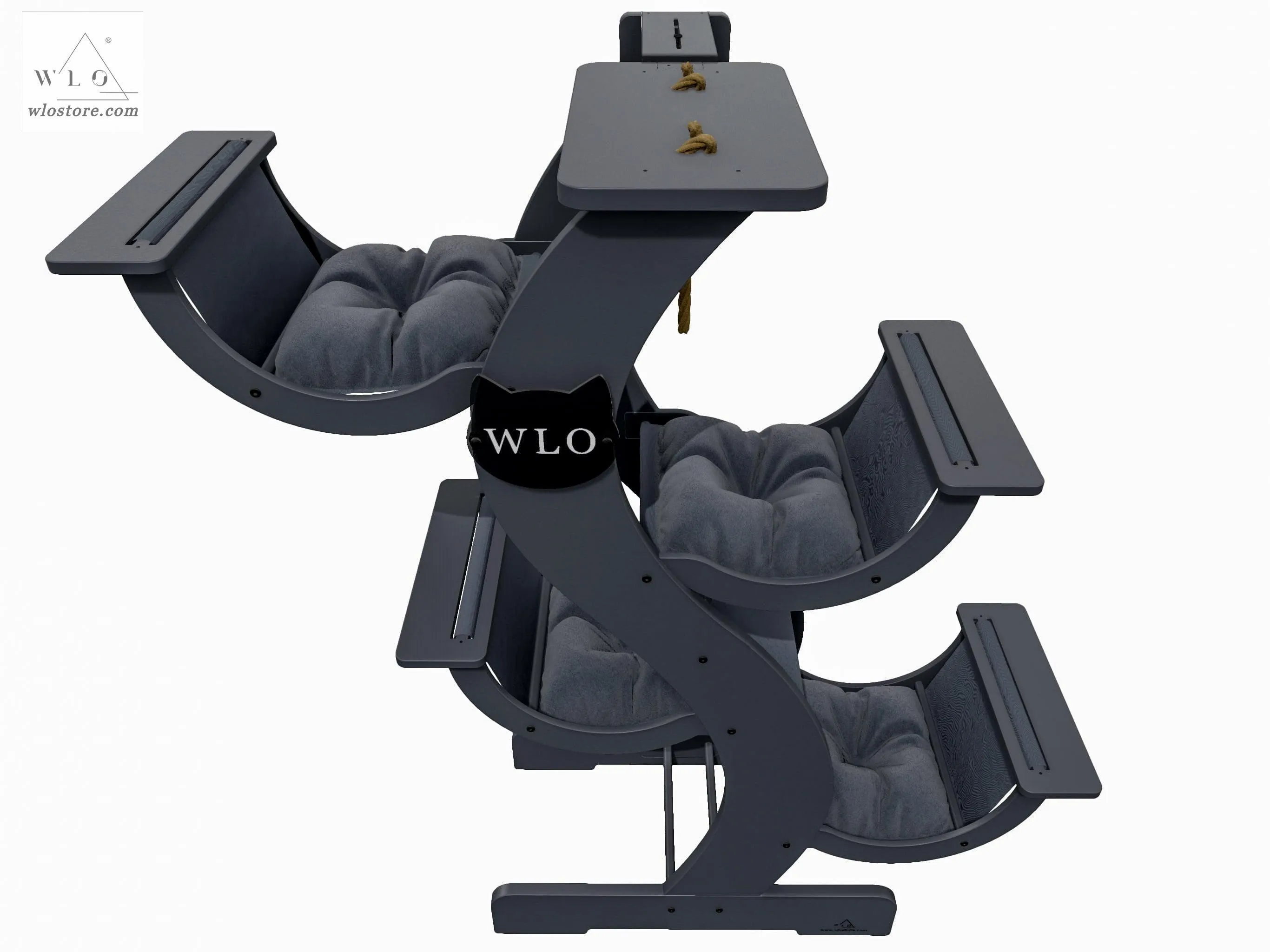 WLO® Gray Skyline Modern Cat Tree