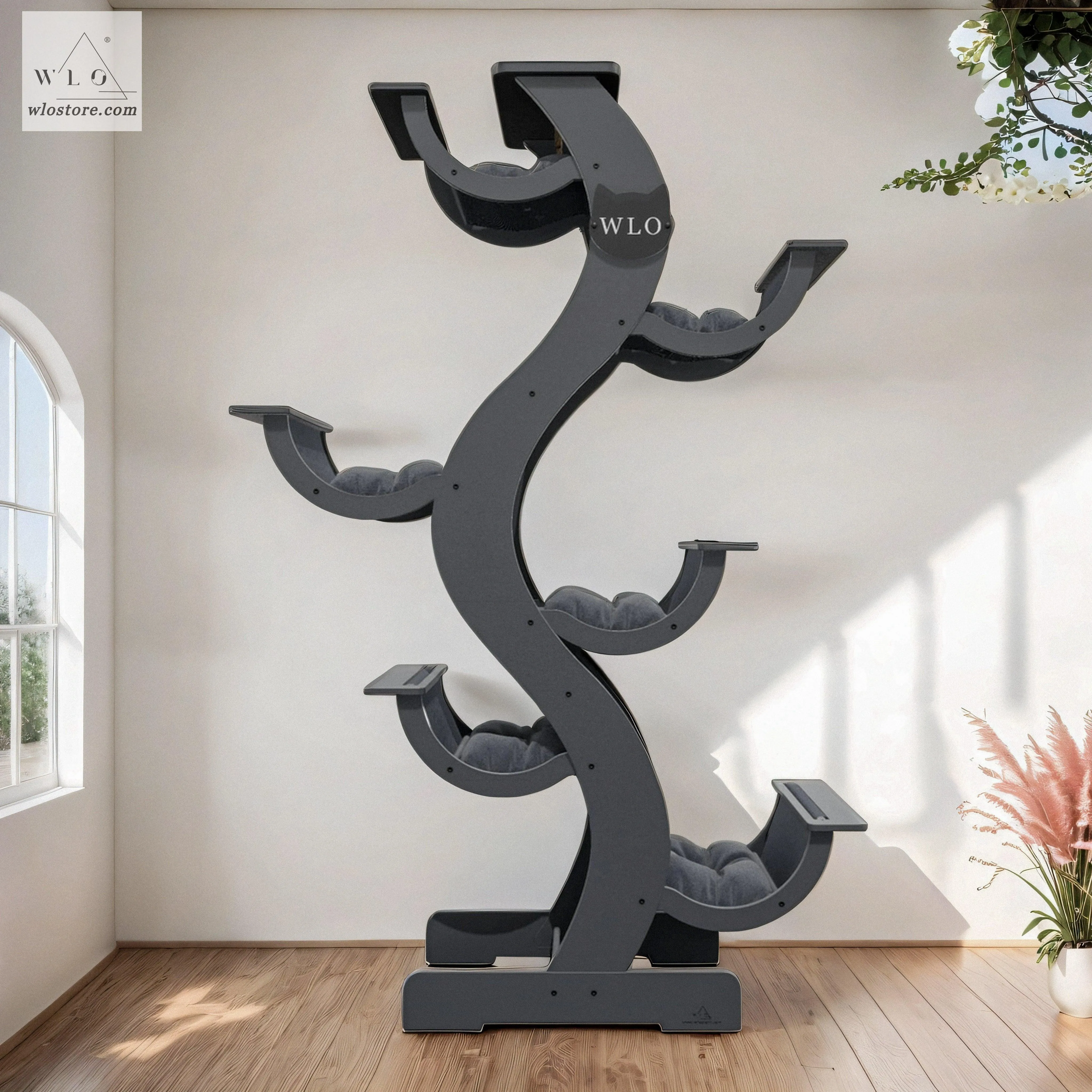 WLO® Gray Skyline Modern Cat Tree