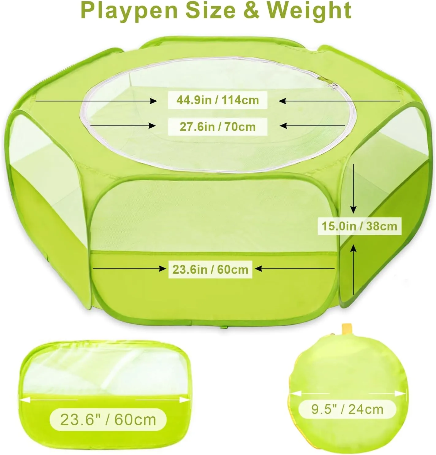 XIRGS Small Animal Playpen, Pet Playpen for Cat/Rabbit/Hamster/Guinea Pig/Bunny/Ferret/Kitten Toys Chick Brooder Box Cage Tent Pop Up Play Pen with Cover, Portable Play Yard Indoor Outdoor Waterproof